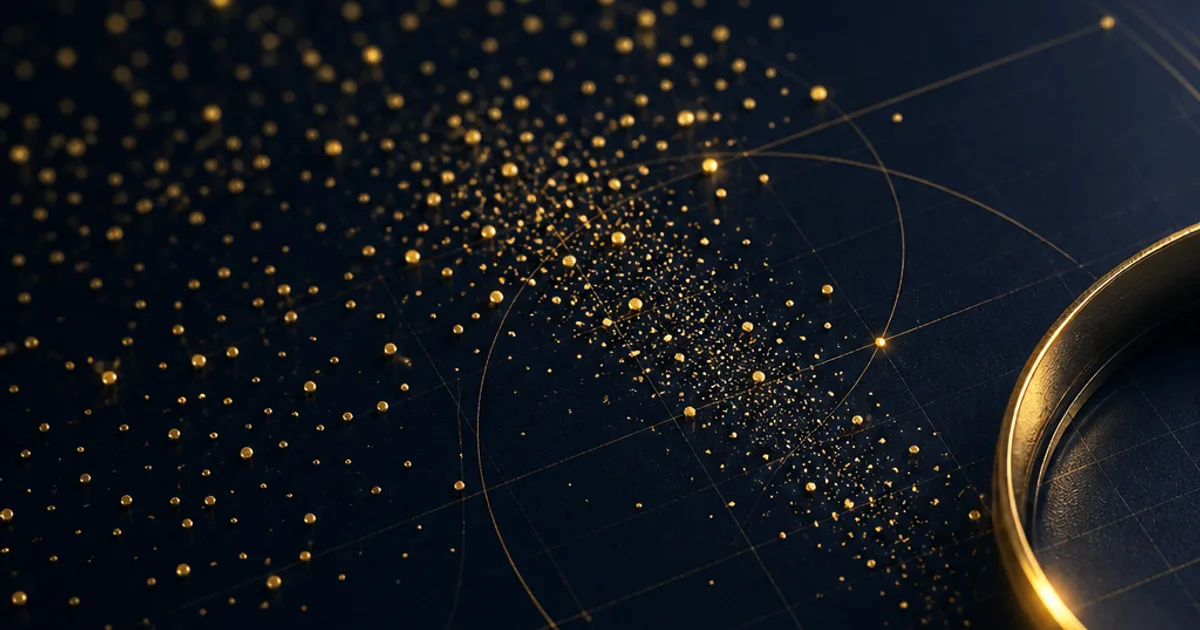 Abstract executive image representing precision and odds in decision making